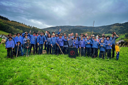 Hirtebuben der Erlenbacher Weidegenossenschaft